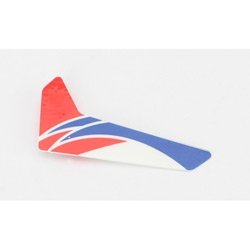 Blade Red Vertical Fin with Decal: mCP X, BLH3520R