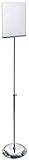 Azar Displays 300840 8-Inch by 11-Inch Clear Acrylic Sign Holder with Metal Pedestal Stand