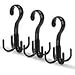 TINKSKY Belt Hanger Scarf Tie Rack Holder Hook for Closet Organizer 360 Degree Rotating (Black(A))