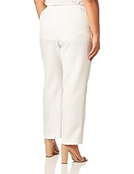 Alfred Dunner Women's Solid Medium Pant Size 12 White