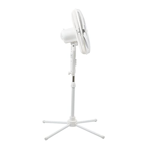 Comfort Zone CZST161BTE 16” Oscillating Pedestal Fan, 3speed Options
