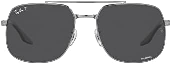 Ray-Ban Unisex Square Sunglasses, Black, 59-18-145 mm price in UAE