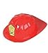 Funny Party Hats Fireman Hat - Child Size Red Fire Man Hat - Flexible Soft Plastic Dress Up Hat
