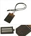 Coach Dark Mahogany Brown Leather Id Badge Holder Lanyard