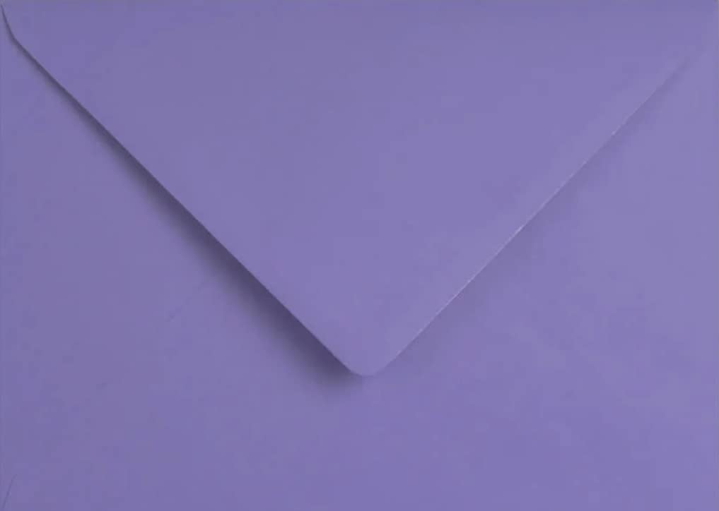 C5 Coloured Envelopes for A5 Greeting Cards Wedding Invitations Crafts Business Office Envelope 162mm x 229mm - Pack of 25 Envelopes (Purple)