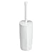 InterDesign Una Toilet Bowl Brush and Holder – Bathroom Cleaning Storage, White