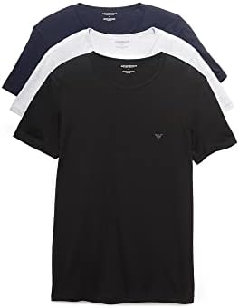 Emporio Armani Mens Soft Modal Crew Neck T-Shirt, Armani Blue