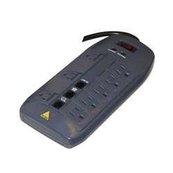 Ditek DTK-8FF 8 outlet surge protector with 1 pair tele