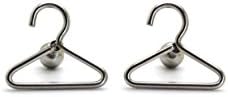 Chelsea Jewelry Basic Collections Clothes Hanger shaped Stud screw-back Earrings (Stainless Steel)