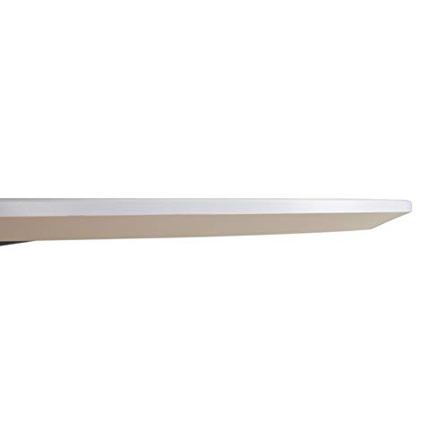 Sunon Round Bar Table Dia31.5”x43.3” Tall Bar Table for Pub/Bistro/Cocktail Table with Height Black Pedestal and Four Star Leg (Moon White,43.3-Inch Height) - Thumbnail 5