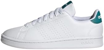 ADIDAS ADVANTAGE Women's Shoes,FTWWHT/FTWWHT/ARCFUS,Size 39 1/3 EU