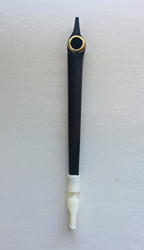 Classic Wooden Medwakh Pipe/Arabian Dokha wooden Pipe W Leather Brown Case W Velvet Bag ((A3))