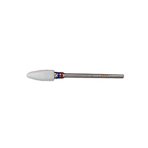 Pana Professional - White Flame Cone Ceramic Bit 3/32" Shank Size - Nail Drill Bit for Dremel Machine