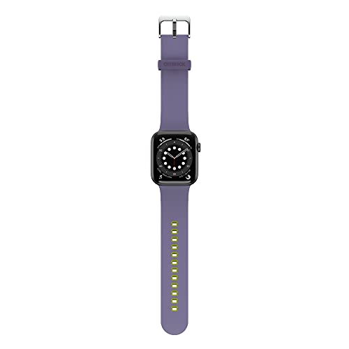 OtterBox All Day Cinturino per Apple Watch 44/45/46mm, morbido al tatto e resistente all'usura, cinturino in Silicone per Apple Watch, Viola/Verdde