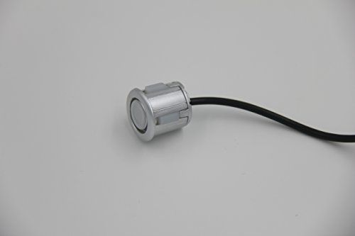 MIC Car 4 Sensors Reverse Parking System Backup Radar with LED Display and Sound Alert Buzzer Silver in 0-2.5m Distance