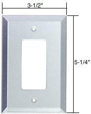 C.R. LAURENCE GMP12C CRL Clear Decora Glass Mirror Plate