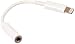 2 Pack Headphone Jack Adapter, Moenmoentesr Lighting Connecter to 3.5mm Audio Jack Earphone Extender Jack Stereo for Phone 8/8 Plus/Phone X/Phone 7/7 Plus (White)