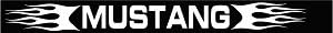 Mustang Flame Windshield Decal
