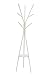 MULSH Standing Coat Rack Hat Hanger Coat Rack Hooks Coat Rack Hall Tree Entryway Standing Hat Jacket Coat Hanger Rack in White,17.72