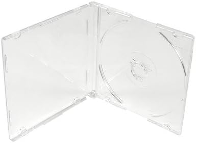 25 x Single 8cm CD DVD Disc Slim Clear Jewel Cases. These Cases Are For Mini Discs With An 8 CM Diameter And Not For Standard Size Discs.