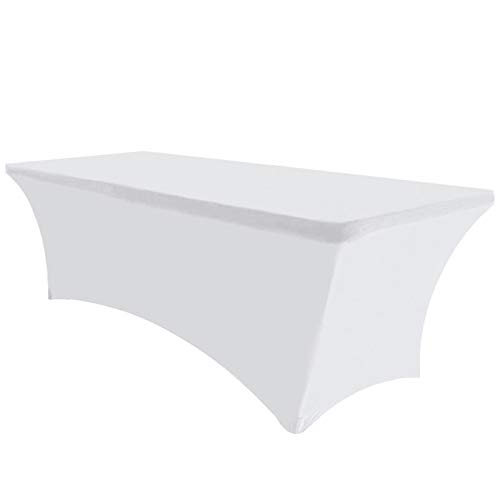 Eurmax USA Rectangular Fitted Spandex Table Covers 6ft Tablecloth