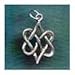 Celtic Jewelry Love Hearts Knot Sterling Knotwork Charm