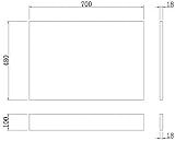 AURORA 700mm End Bath Panel Grey Gloss 18mm MDF Wooden Plinth Easy Cut view 5