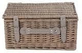 Red Hamper Grey Tweed Wicker Picnic Basket for 2 with Cooler & Blanket view 5