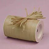 MTBHY Oatmeal Matte Raffia Ribbon, 1/4" X 100 Yards