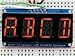 Display Development Tools Quad Alphanumeric Display - Red 0.54 Digits w/ I2C Backpack (1 piece)