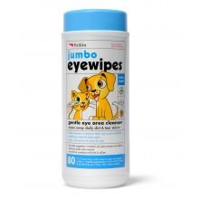 SHARPLES Petkin Jumbo Eye Wipes 80pcs pack of 1