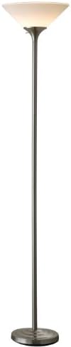 Normande Lighting 150-Watt Incandescent Concord Torchiere Lamp, Brushed Steel by Normande Lighting