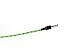Tweedz Durable, Tangle-Free Neon Green Earbuds - in-Ear Headphones with Braided Fabric Wrapped Cords and Noise Isolating Ear Buds