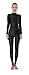 Kepblom Womens Turtleneck Long Sleeve Dance Unitard One Piece Full Bodysuit Costumes