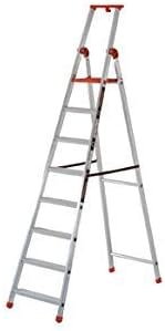 Domestic Ladder 'Professional' Profile Extruded Aluminium Frame, with Scratch and knurled on the sides.Designed And Constructed According Rules and current Laws in Europe and in Italy. Reach 150 kg.