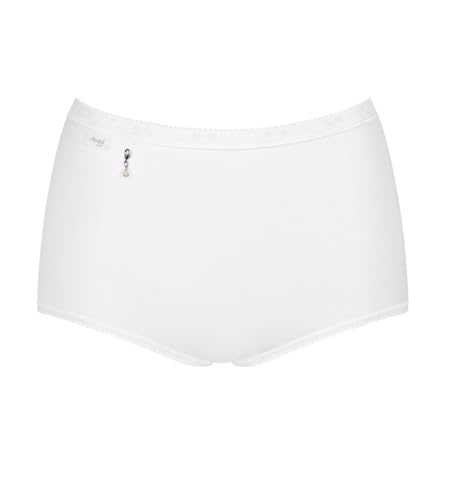 sloggi Mujer Basic H Pearl Maxi 2P, Blanco