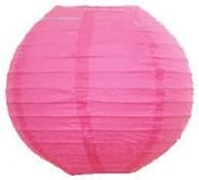 10pcs Round Paper Wedding Decoration Round Lantern (12" 30cm, Rose Red)