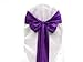 Spring Rose(TM) Purple Wedding Satin Chair Sashes(set of 10). These Are a Wonderful Decoration for Your Chairs. Be Sure and Add Them to Your List of Party Supplies.