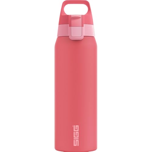 SIGG - Isolierte Trinkflasche - Thermosflasche Shield Therm One Multicolor Ruby - kohlensäurehaltige Getränke - Auslaufsicher - Spülmaschinenfest - BP