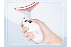 IHELOL Anti Wrinkles Face Neck Device, Vibration Face Massager, Triple Action Portable wrinkles remover for Skin Care, Improve, Tightening, Firm and Smooth (White)