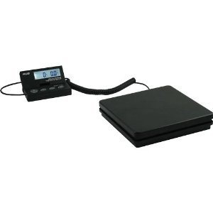 Click Here to See More Images American Weigh Scales SE-50 Ship Elite Black Low Profile Shipping Scale with Backlit LCD and 110-Pound Capacity