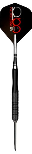 Bottelsen Hammer Head Steel Tip 90% Tungsten Precision Grip Black Steal 9/32-Inch Diameter Dart, 25 Gram