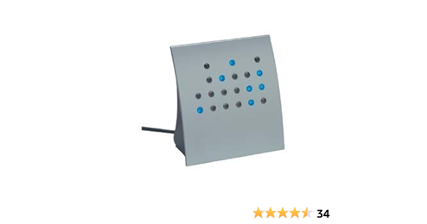Crystal Blue Powers Of 2 Bcd Direct Binary Clock Silver W Blue Leds Home Kitchen Crystal Blue Powers Of 2 Bcd Direct Binary Clock Silver W Blue Leds Home Kitchen