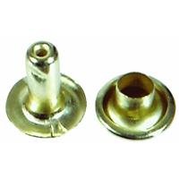 hillman fasteners 8004 12 Sets, Large, Brass Plated, Speedy Rivets