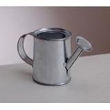 Package of 12 Mini Galvanized Tin Metal Watering Cans