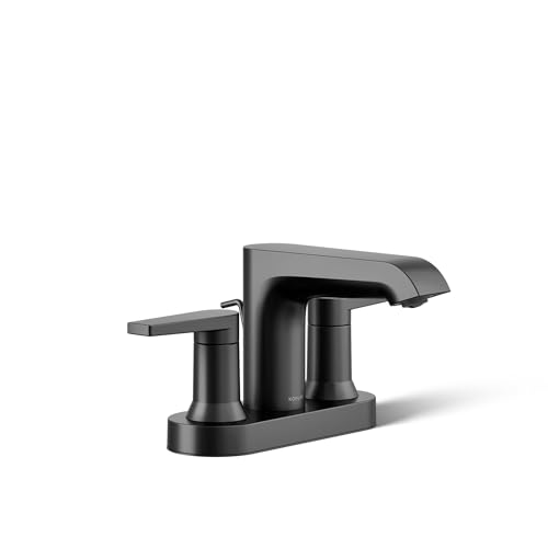 Kohler K-97094-4-BL Hint - Grifo para lavabo de baño, negro mate