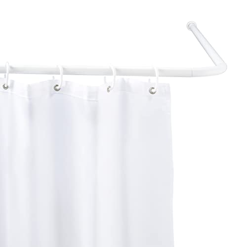WENKO 19214100 Bracket rod Universal White - various lengths, Ø 2 cm, Aluminium, 2 x 2 cm, White