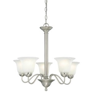 Thomas Lighting SL8811-78 Riva 5-Light Brushed Nickel Chandelier Five