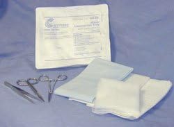 Cypress Minor Laceration Tray/Kit with Instruments 20/cs