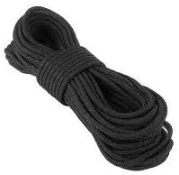 Marine Masters 5', 10', 20', 25', 35', 50', 60' 75' 90' 100', 250' 300' 500' Hanks &amp; 1000' Spools of Parachute 550 Cord Type III 7 Strand Paracord Black (75 Feet)